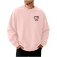 thumbnail image 1 of TaTaai Men's Valentine's Day Print Shirt, Short Sleeve Button Down Casual Blouse, Romantic Gift Top Gift, 1 of 4