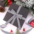 thumbnail image 5 of Black and White Thin Crafts Ribbon,QZS Reusable Gingham Ribbon for Wreath,147.6Ft Black and White Wrapping Decoration for Wedding,1Pack, 5 of 6