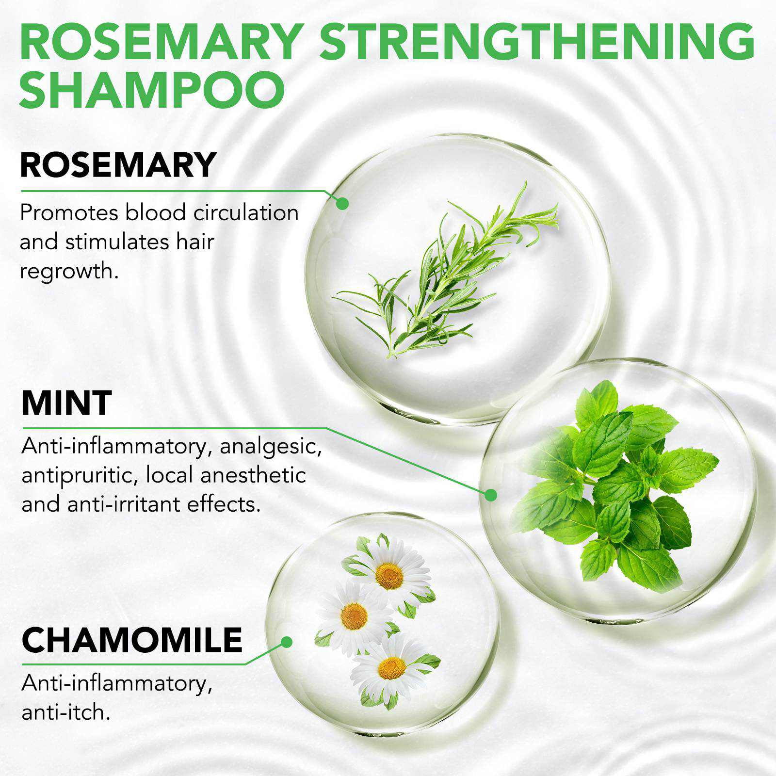 Aliver Rosemary Shampoo & Conditioner & Hair Mask Set, Infused with Biotin, Help with Hair Care, Strengthens & Nourishes Hair, Strengthen Weak and Brittle Hair, 3PCS