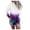 Purple, variant on Women Hooded Plus Size Tie-Dye Printed Gradient Pullover Long Sleeve Sweatshirt Top Tops on