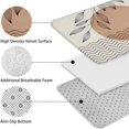 thumbnail image 5 of Brown Boho Abstract and Plant Pattern Bathroom Rugs Sets 3 Piece,Toilet Cover Set,Absorbent Non Slip Bathroom Mats Sets with U-Shaped Contour Rug Toilet Rug Set, 5 of 5