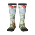 thumbnail image 1 of Balery Watercolor African Animals Wildlife Calcetines novedosos Calcetines deportivos Calcetines hasta la rodilla Calcetines de algodón Calcetines originales y geniales, 1 of 6