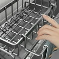 thumbnail image 4 of VONKY Durable Kitchen Sink Organizer Multifunctional Rack For Home Organization Space-Saving Sponge Holder White with pole, 4 of 6