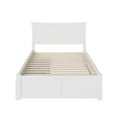 thumbnail image 3 of Leo & Lacey Urban Full Storage Platform Bed in White, 3 of 8