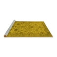 thumbnail image 2 of Ahgly Company Machine Washable Indoor Rectangle Oriental Yellow Traditional Area Rugs, 5' x 7', 2 of 4