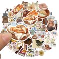 thumbnail image 2 of Pegatinas vintage con motivos florales y antiguos, 50 unidades, impermeables, 2 of 2