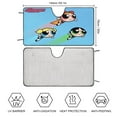 thumbnail image 2 of The Powerpuff Girls Car Window Sun Shade Visor, Car Sunshade Front, Windshield Visor Shield Cover Foldable Reflector for Car Truck SUV 55"x30", 2 of 8