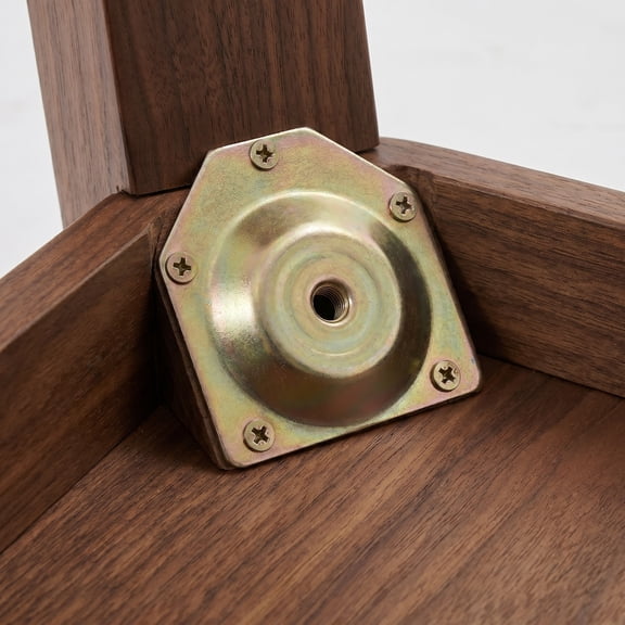 Minkissy 4pcs Iron Angled Mounting Plates 12 Degree Furniture Leg Attachment MidCentury Look