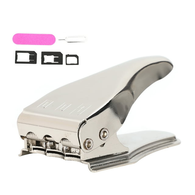 Universal 3 en 1 adaptador de cúter de tarjeta SIM estándar/micro/nanómetro para teléfono móvil