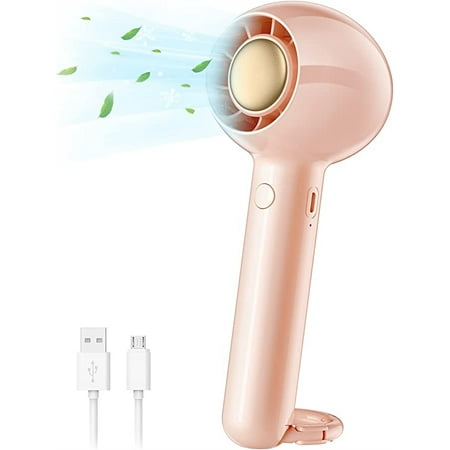 

Handheld Portable Mini Fan with USB Rechargeable Strong Wind Cooling Fan Lightweight and Powerful Makeup Personal Pocket Fan for Travel Office Home Indoor Outdoor