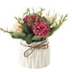 thumbnail image 2 of Bonsái Artificial 1 unidad de flores artificiales de plástico blanco,bonsái,planta en maceta de simulación para decoración de mesa y hogar. Rkxzt, 2 of 7