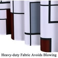thumbnail image 6 of Burgundy Shower Curtain Black Shower Curtain for Bathroom,Grey and White Bathromm Shower Curtain Set Water Repellent and Washable Bath Curtain with Modern Style for Hotels Bathtubs,72x72, 6 of 6