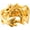 Dragon Gold, variant on Phoenix Dragon Ring for Men Women Celtic Statement Chinese,Stainless Steel, Vintage, Comfort Fit