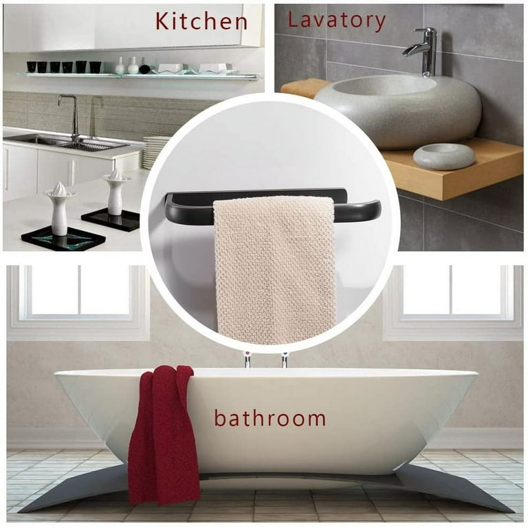 BESy Brass Hand Towel Bar for Bathroom Oil Rubbed Bronze Rustproof