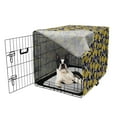 thumbnail image 5 of Spring Dog Crate Cover, Pattern with Flowers and Butterflies, Easy to Use Pet Kennel Cover Small Dogs Puppies Kittens, 7 Sizes, Yellow Dark Indigo, by Ambesonne, 5 of 6