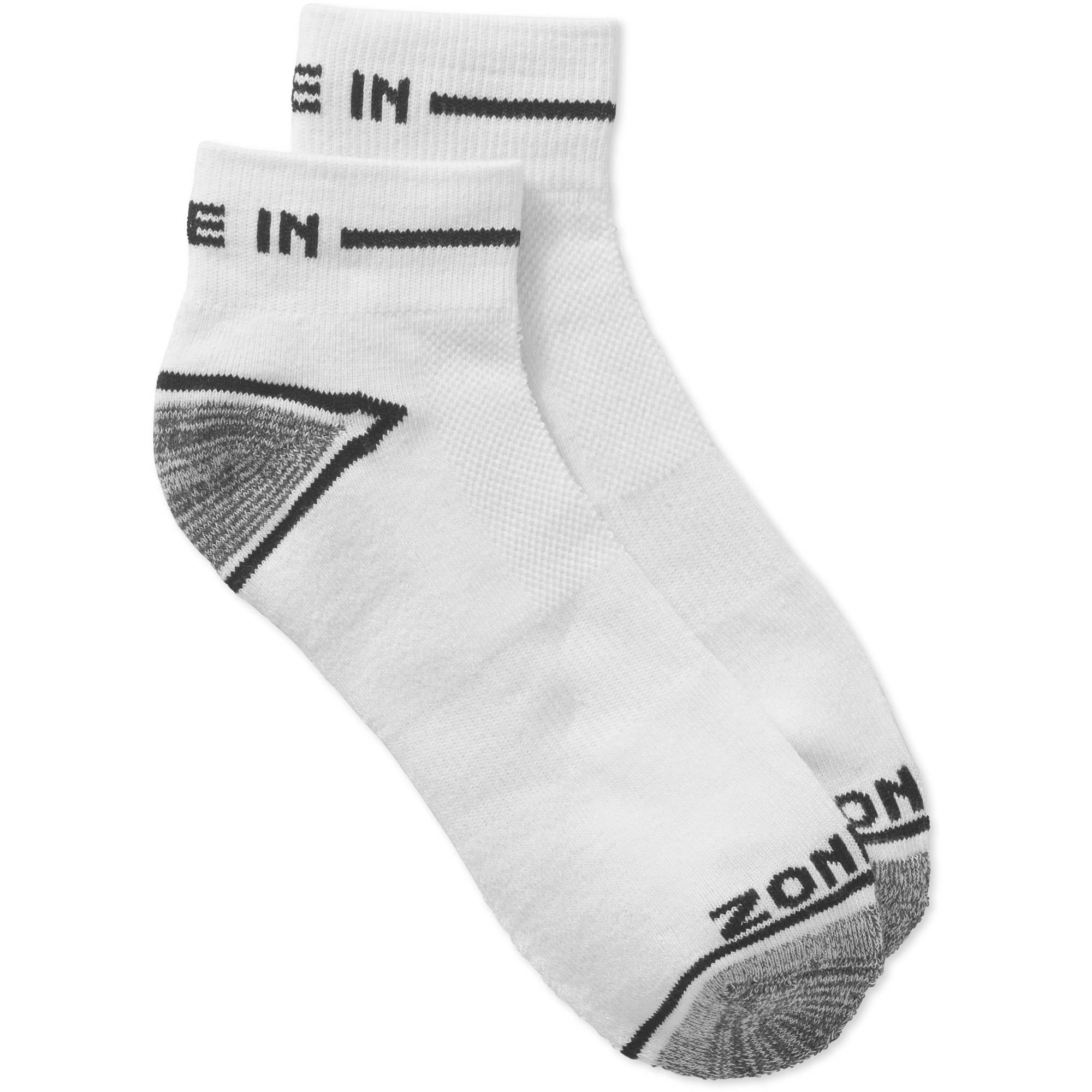 New Mens Body Glove 10 Pack Sport Fitness Gym Active White Quarter Cut Socks