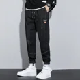 thumbnail image 4 of Pantalones vaqueros negros para hombre, talla grande, elásticos, de color azul claro, para hombre, pantalones de gran tamaño, estilo grunge, Y2k, estilo Harajuku, nuevos en mezclilla, 4 of 5