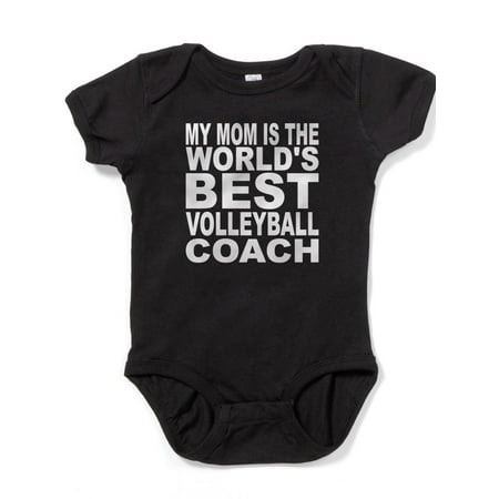 CafePress - My Mom Is The Worlds Best Volleyball Coach Baby Bo - Cute Infant Bodysuit Baby (Best Coach In The World 2019)