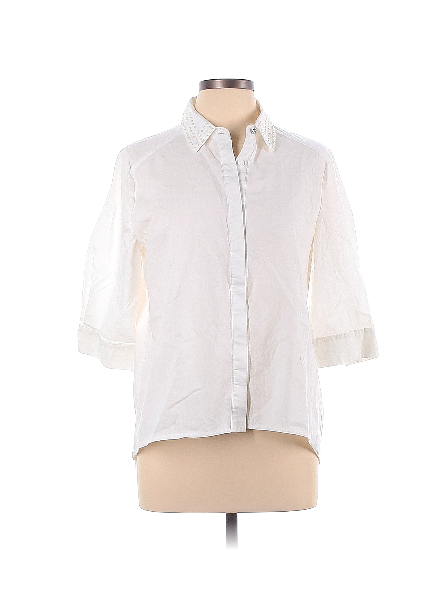 Sleeve Button-Down Shirt - Walmart 