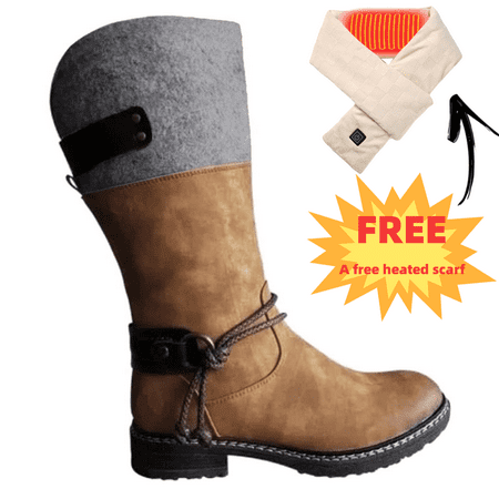 

POROPL Snow Boots For Women Slip-on Platform Boots For Women Soft Spring Slip On Shoes Women Mom Boots For Rollback