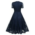 thumbnail image 6 of DYMADE Women's Christmas Evening Party Ball Gown Lace Wedding Bridesmaid Formal Dresses, 6 of 6