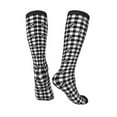 thumbnail image 4 of Balery Anchor Black Tartan Plaid Fun Novelty Socks Men'S Women'S Crew Socks Funny Crazy Novelty Socks Quirky And Cool Socks, 4 of 9