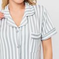 thumbnail image 6 of Aofany Women Pajamas Set Short Sleeve Sleepwear Button Down Nightwear Soft Lounge Sets, 6 of 6