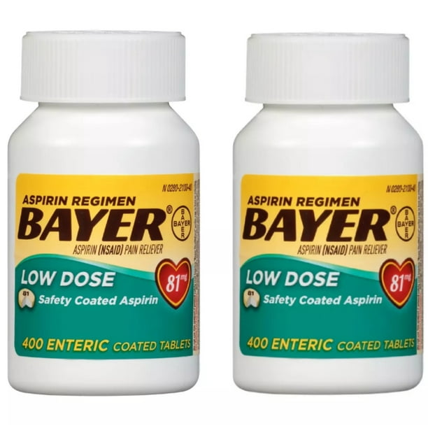 Aspirin Regimen Bayer 81mg Enteric Coated Tablets, 1 Doctor Aspirin Brand, Pain