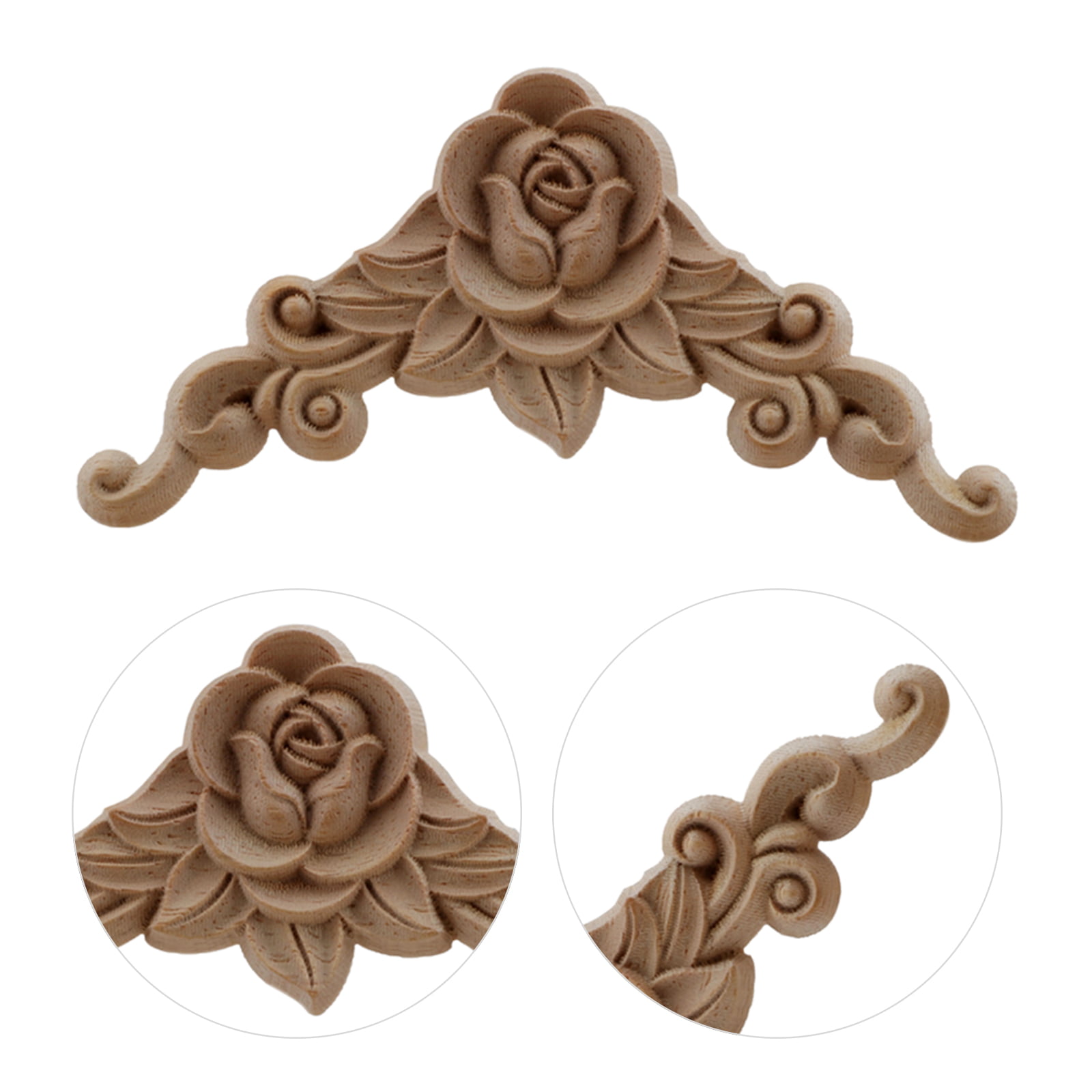Chic Woodcarving Decal Onlay Applique Window Frame Cabinet Door Furniture Decor 
