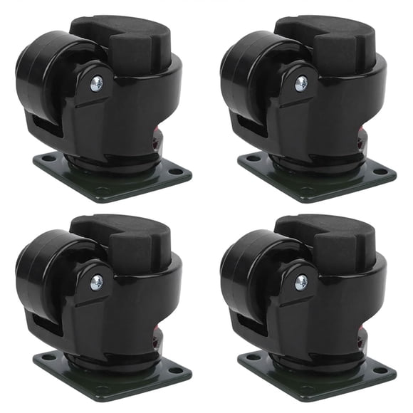 SANBALOU Heavy Duty Industrial Roller Wheel Leveling Caster Wheels for Moving Work Tables, Weld Tables for 4pcs Level Adjustment Caster Black