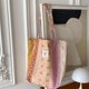 thumbnail image 1 of Bolso de mano de gran capacidad con diseño de flores rotas, bolso de hombro de lona, bolso de compras portátil para estudiantes femeninas, 1 of 6