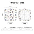 thumbnail image 6 of Lsque Funny Kawaii Unicorns Dancing Printed Square Couch Cushion Covers, Floral Sofa Cushion Covers Replacement, Stretch Couch Covers for Couch-16.9in, 6 of 9