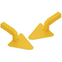 Superio Snow Plastic Trowel for Kids Sand Smoother Toy Snow Sand Beach Toys for Kids- Snow Fort Building Tool for Children, Plastic Spade for Snow (Yellow Triangular)