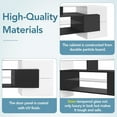 thumbnail image 3 of TV Stand with 2 Illuminated Glass Shelves, High Gloss Entertainment Center for TVs Up to 80", Versatile TV Cabinet with LED Color Changing Lights for Living Room, 3 of 7