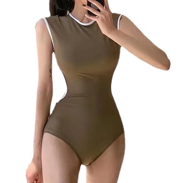 Traje de baño de una pieza para mujer Traje de baño con control de barriga Traje de baño adelgazante