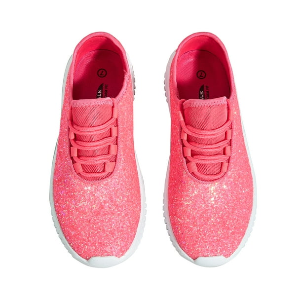 Zending Nageslacht musicus LUCKY STEP Fashion Glitter Sneakers for Womens/Girls Silp On Running Shoes  Lightweigt Tennis Walking Sneakers(Hot Pink,8.5B(M)US) - Walmart.com