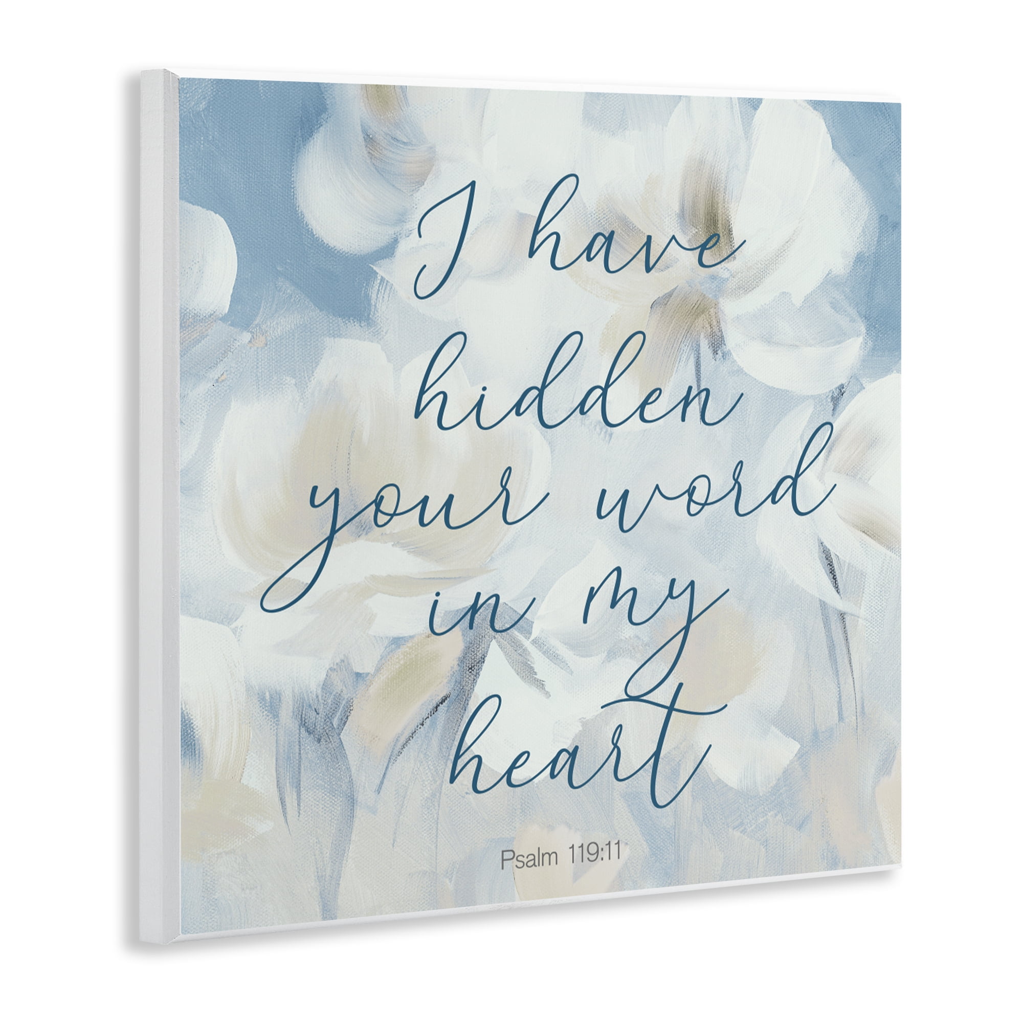 Stupell Industries Hidden Your Word In My Heart Wall Plaque Art, design by Lanie Loreth