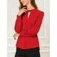 thumbnail image 2 of Blusas de gade manlarcon cuello alto Allegra K rojo XL, 2 of 6