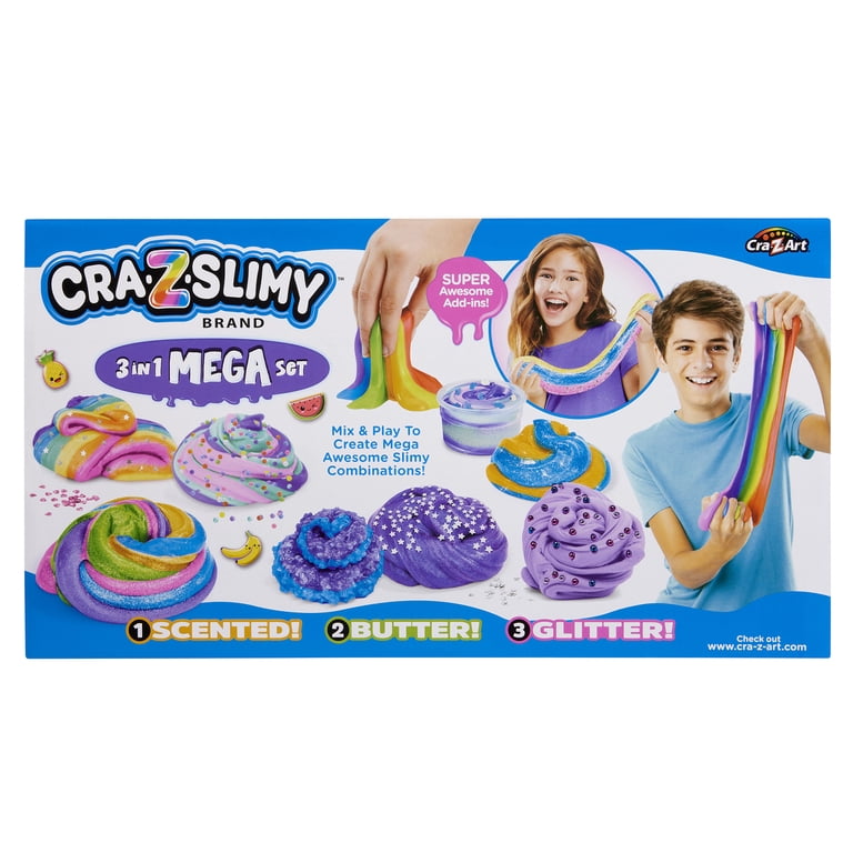 Cra-Z Slimy Mega Slime Kit for Ages 6+ with Scented, Butter