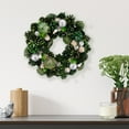 thumbnail image 6 of Northlight Pinecone, Thistle and Ornaments Small Artificial Christmas Wreath - 14" - Unlit, 6 of 6