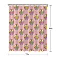 thumbnail image 5 of Pink Flower Fairy Pattern Shower Curtain 72"x84" ,Bathroom Decorative Shower Curtains Set with 12 Hooks,Modern Waterproof Washable Shower Curtain, 5 of 6
