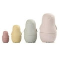 thumbnail image 4 of Muñeca Matryoshka de Silicona Baoblaze Juguetes Educativos para Edades Tempranas Apilador Montessori marrón amarillento, 4 of 8