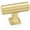 Satin Brass, variant on Schaub And Company 473-PN Haniburton 1-5/8" Urban Modern Solid Brass Luxury "T" Bar