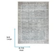 thumbnail image 2 of Livabliss x Vivir Lorelai Vintage Medallion Washable Area Rug, 6'7" x 9', Gray, (7' x 9'), 2 of 6