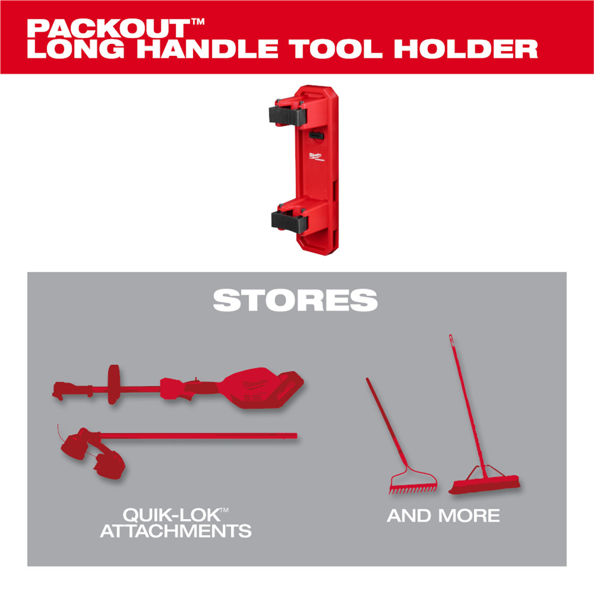 Milwaukee Tool PACKOUT Long Handle Tool Holder