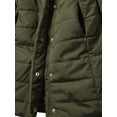 thumbnail image 5 of Ma Croix Womens Lightweight Alternative Down Puffer Coat Parka Jacket with Plush Lined Hood, 5 of 9
