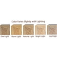 thumbnail image 3 of Natural Wood Storage Cabinet with Carved Floral Doors and Metal Handles for Living Room, Kitchen, Entryway, 3 of 9