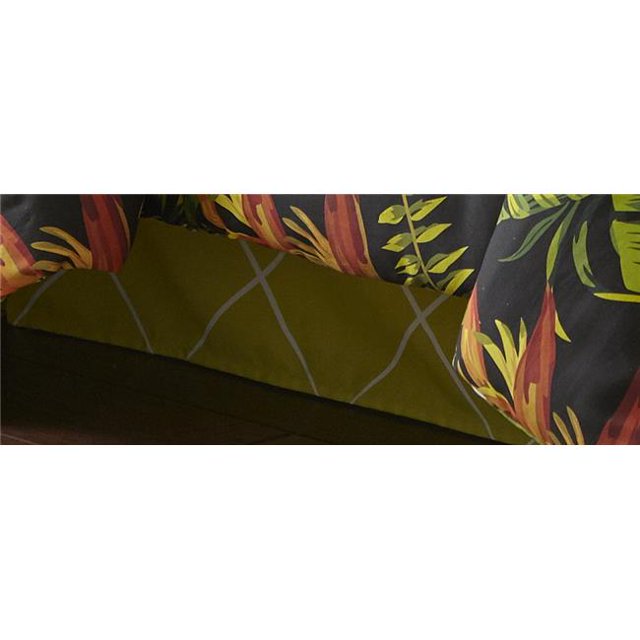 Colcha Linens CC-FO-BF-QN Fleur de Paradis Litskirt 15 Po Drop&44; Grand