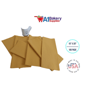 Noble Gold Tissue Paper Squares, Bulk 100 Sheets, Presents by A1 Bakery Supplies, Large 15 Inch x 20 Inch