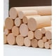 thumbnail image 1 of Palo de madera hecho a mano para hacer tú mismo, palo de madera de haya redondo, palo de madera maciza, palo de yoga con la parte trasera abierta, palo redondo, palo fino, 1 of 3